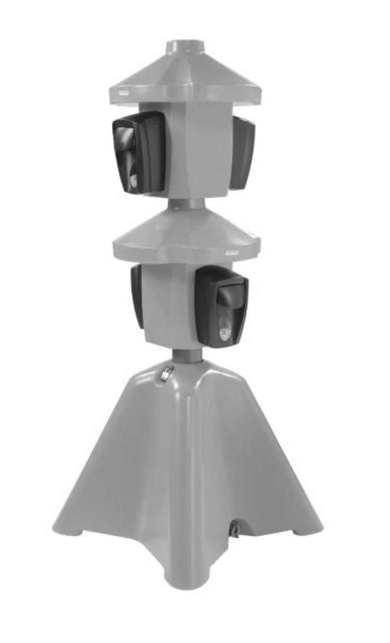Orange County Pottys portable hand sanitizing station for events, worksites, and outdoor gatherings in Central Florida